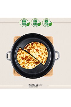 ThermoAD | Gözleme Tavası | Kendinden Saplı | Gri | 36cm