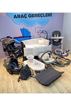 TURHAN BEBE Yeni Doğan Flex Bebek Çeyiz Seti 16 PARÇA PARK BEŞİK BEBEK ARABSI ANA KUCAĞI MAMA SANDALYESİ..