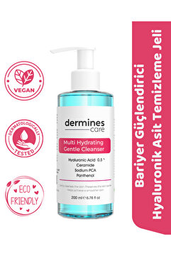 Dermines Kuru ve Karma Ciltlere Özel Bariyer Güçlendirici ve Nemlendirici Hyaluronic Acid Yüz Yıkama Jeli