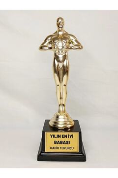 imzatasarım Kişiye Özel Isim Baskılı Yılın Babası Babalar Günü Anneler Günü Oscar Ödülü Oscar Heykel Kupa 26 Cm