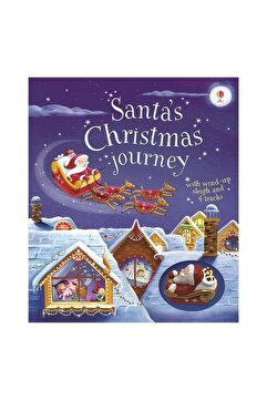 Usborne Santa's Christmas Journey with Wind-Up Sleigh (Hareketli Kitap)