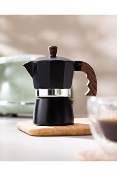 Madame Coco Laurina Moka Pot - Siyah - 150 ml