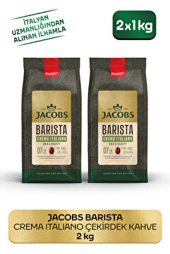 Jacobs Barista Editions Çekirdek Kahve Crema Italiano 2'li Paket (1 KG X 2)
