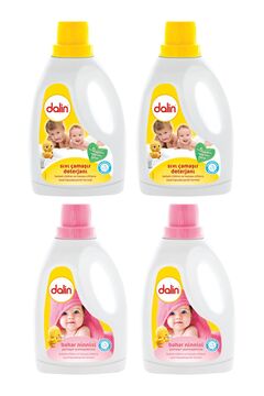 Dalin Sıvı Deterjan 1500 Ml X 2 Adet + Bahar Ninnisi Çamaşır Yumuşatıcısı 1500 Ml X 2 Adet