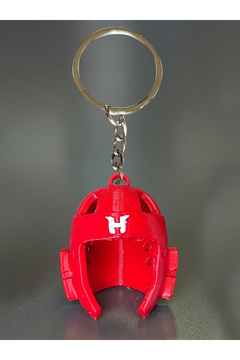 hakuof Taekwondo Kask Anahtarlık Keychain Keyring Head Guard Helmet Tekvando Plastic