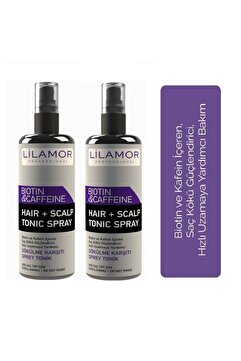 Lilamor 250 Ml Biotin & Kafein Dökülme Karşıtı Tonik Sprey X 2 Adet