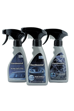 Continental Kış Seti Rain Shıeld Yağmur Kaydırıcı Ice Solvent Buz Çözücü Glass Anti-fog Buğu Önleyici