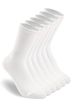 Lemsly Unisex 8 Pairs Tennis College Plain Sports Socks
