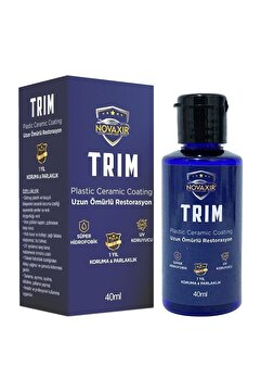 Genel Markalar Trim Plastik Seramik Kaplama 1 Yıl Parlaklık & Koruma Süper Hidrofobik 40ml