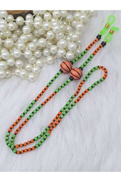 HAPPY HANDMADE Zincir...spor Serisi/çocuk Gözlük Zinciri Basketbol Topu Çocuk Gözlük Zinciri Cocuk Zıncır Askısı