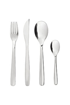 IKEA MOPSIG paslanmaz çelik 4 kişilik çatal bıçak takımı 16 parça