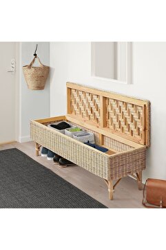 IKEA bank, rattan, 120 cm