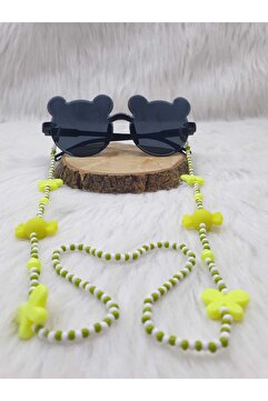 HAPPY HANDMADE ZİNCİR ŞEKER FİGÜRLÜ ÇOCUK GÖZLÜK ZİNCİRİ KIZ ÇOCUĞU GÖZLÜK ASKISI BONCUKLU ÇOCUK GÖZLÜK ZİNCİRİ
