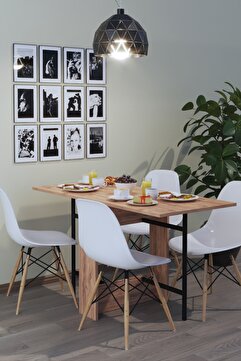 dekor fim DF01101AC Flamingo Pratik Katlanır Atlantik Çam Masa Portatif Yemek ve Mutfak Masası