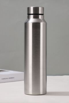 Weather Forecast Çelik Gri 1000 ml Sporcu Suluğu Matara Suluk (SICAK-SOĞUK TUTMAZ) cin907