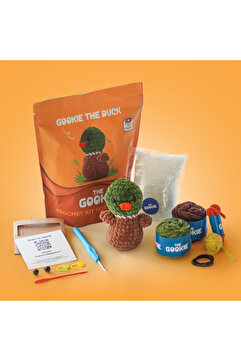 The Gookie Amigurumi Ördek Tığ Kiti, Amigurumi Örgü Seti Tığ Işi Örgü Oyuncak