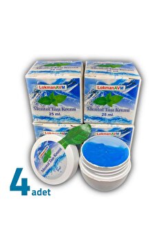 LokmanAVM Doğal Menthol Taşı Kremi Migren Taşı Kremi Mentol Taşı Jeli 25ml X 4 Adet