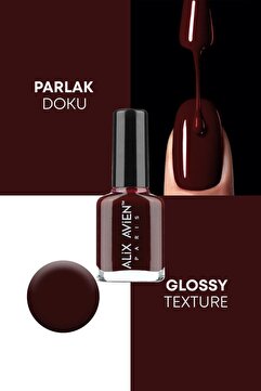 Alix Avien Bordo Oje 22 - Yüksek Pigmentli Uzun Süreli Kalıcılık Hızlı Kuruma - Nail Lacquer 22