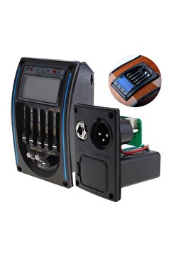 LongMoon LC-5 5 Band Preamp EQ Ekolayzır Pickup Tuner sistemi ( eşikaltı dahil )