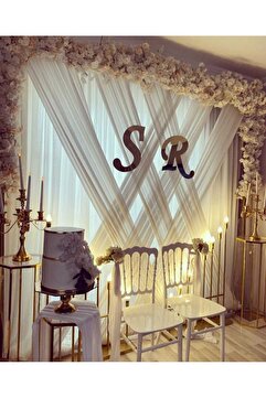 PleksiDekor Pleksi 2li Harf 30 Cm Süs Organizasyon-nişan-nikah Altın Harf Isimleri Bildirin