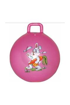 Genel Markalar J-16 Kız Çocuk Pembe Plates Zıp Zıp Topu 45 Cm Çocuk Boyu