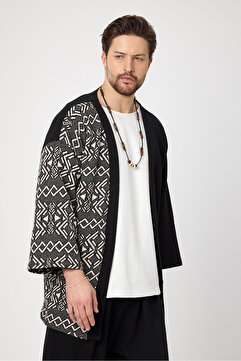 BABBOSS Fakir Kol Etnik Desenli Bohem Kimono