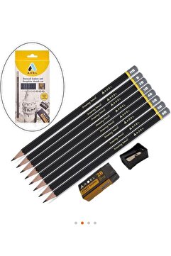 Faber Castell Adel Dereceli Karakalem Eskiz Çizim Seti 10 Parça