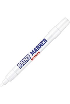 Alteco Beyaz Paint Marker Silinmez Yazı Lastik Metal Kalemi