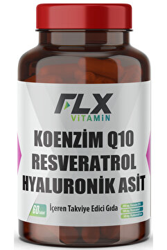 FLX Vitamin Coenzyme Q-10 200 Mg Hyaluronik Asit Resveratrol 60 Tablet