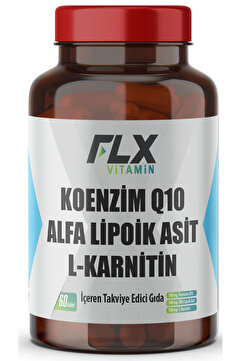 FLX Koenzim 100 Mg Alfa Lipoik Asit L-karnitin Coenzyme Q-10 60 Tablet