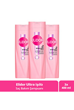 Elidor Saç Bakım Şampuanı Ultra Işıltı Yoğun Parlaklık 400 ml X3