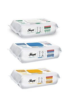 Sleepy SleepyEasy Clean Beyaz Sabun Katkılı+Çamaşır Suyu Katkılı+Arap Sabunu Katkılı 3X100 (300 Yaprak)