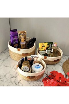 epncollection Düzenleyici Hasır Sepet 3 Lü Takım