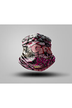 Buffalo Graffiti Tasarımlı Motorcu Buff Maske Outdoor Boyunluk Unisex Bandana