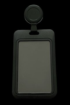 StormiStoretr Siyah Yoyo Premium Siyah Dikey Yaka Kartı Çerçeveli Kart Koruyucu