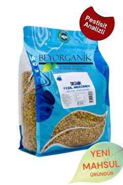 BEYORGANİK Organik Yeşil Mercimek 2,5kg (PESTİSİT VE AFLATOKSİN ANALİZLİ)