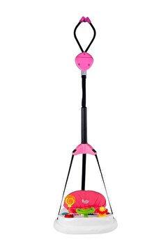 Babyhope 702 Lüks Oyuncaklı Müzikli Hoppala Yürüteç Zıp Zıp Pembe