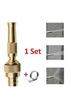 mikudesign Aveo 1 Adet Ayarlanabilir Basınçlı Hortum Başlığı Gold