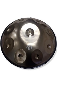 ARSHA Gri Renk Steel Handpan 9 Nota Re Minör Çanta Renkli Kuşak Bakım Yağı
