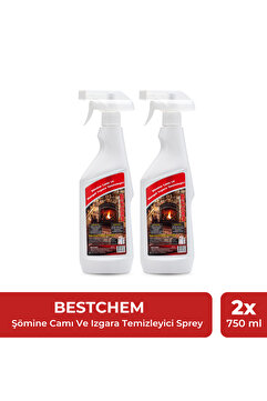 BESTCHEM Şömine Camı Ve Izgara Temizleyici Sprey 750 ml X 2 Li