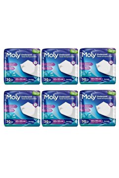 Moly Yatak Koruyucu Örtü 60x90 Cm 30'lu X6 Adet KÖPEK - KEDİ ÇİŞ PEDİ