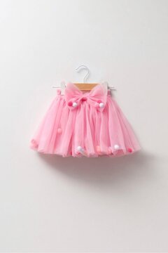 Magu Kız Çocuk Pembe Ponponlu Tütü Etek