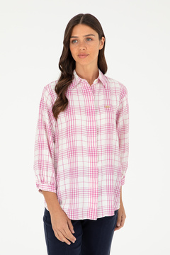 U.S. Polo Assn. Kadın Menekşe Uzun Kollu Tunik Gömlek 50288652-VR037