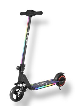 ASENASHOP Elektrikli Çocuk Amortisörlü Led'li Scooter 130 W ( Dizlik Ve Dirseklik Hediyeli)