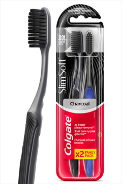Colgate Mikro İnce Charcoal Hassas Temizlik Yumuşak Diş Fırçası 1+1 Ağız Bakımı Ağız Hijyeni Diş Temizliği