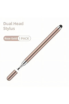 Fibaks (AÇIKLAMAYI OKUYUNUZ)2in1 Stylus Disk Pen Tablet Kalemi Telefon Android Tüm Dokunmatik Ekranlar Rose