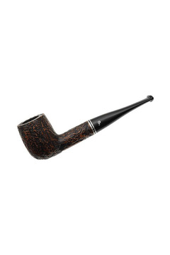 Peterson Dublin Filter Rusticated 6 9mm. Filtreli Vulcanite Saplı Pipo