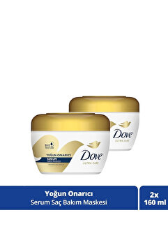 Dove 1 Minute Serum Saç Bakım Maskesi Yoğun Onarıcı 160 ml X2
