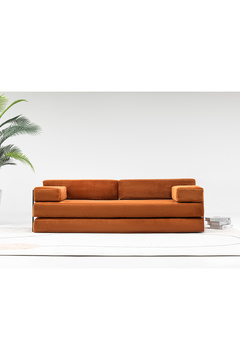 Gaga Mobilya (90x200cm) Aktivite koltuğu Kanepe Koltuk Yataklı Kanepe Üçlü Koltuk Üçlü Kanepe (kiremit)