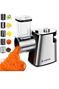 HARLEM 6 Başlıklı Çok Fonksiyonlu Sebze ve Meyve Doğrayıcı + Patates Dilimleyici Rondo